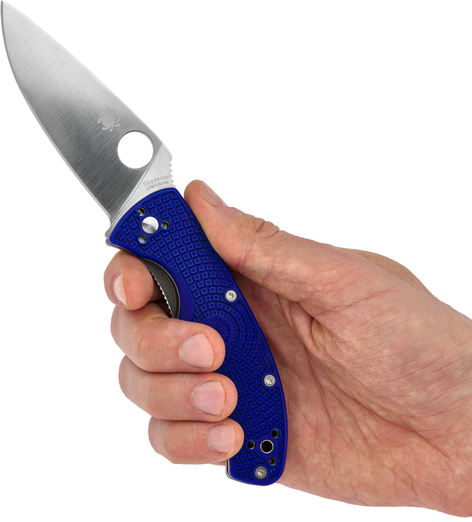 Нож Spyderco Tenacious S35VN blue Фото 3